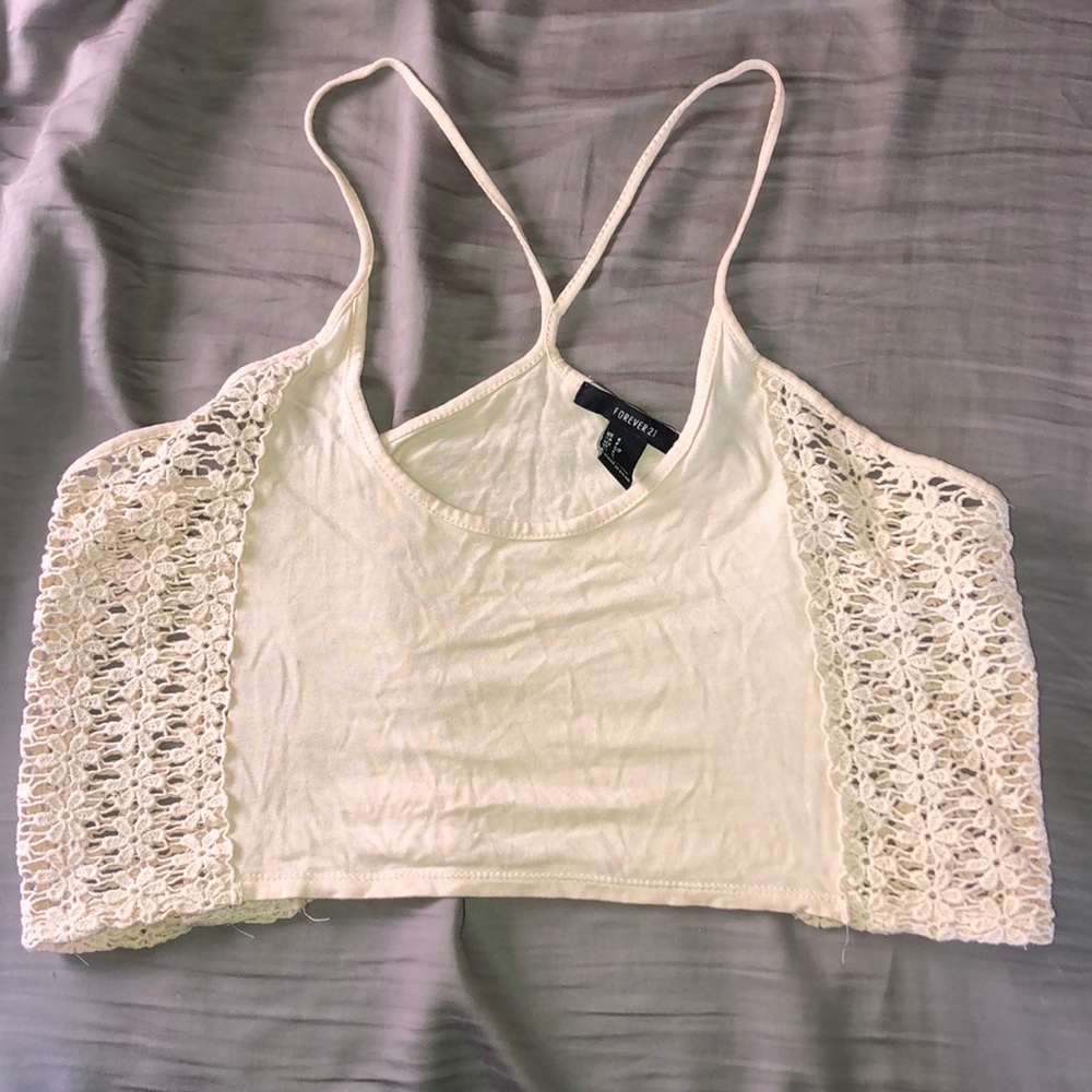 Cream Crop top🍨